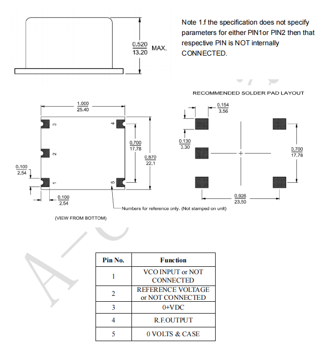 OCXO 25.4*22.1*13.2mm OCXO 25.4*22.1*13.2mm